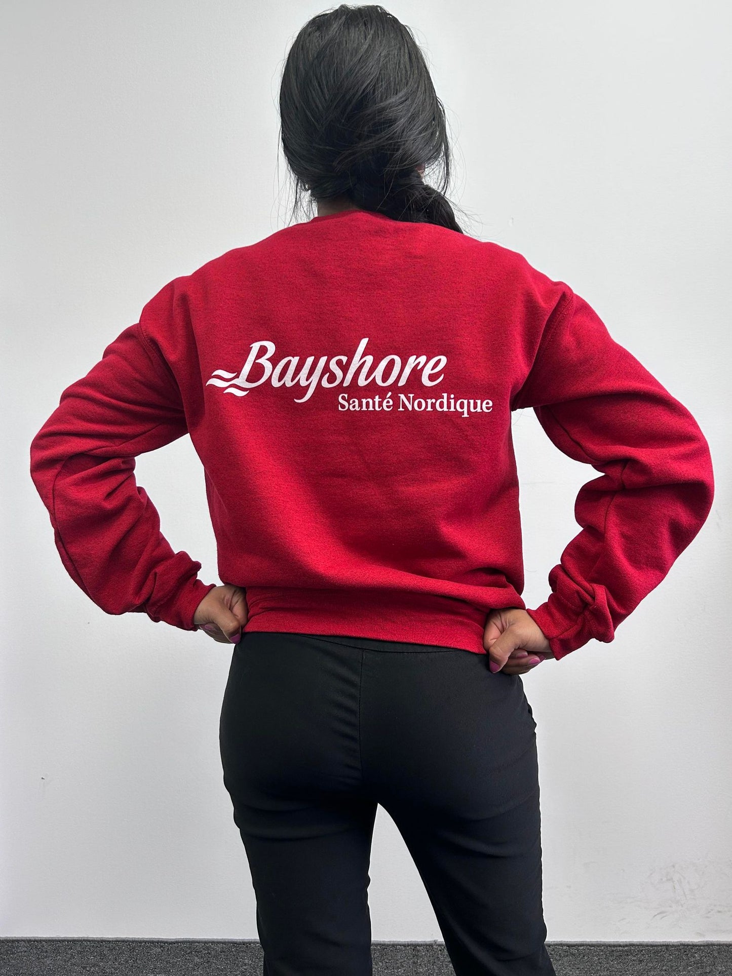 Chandail coton ouaté à col rond (crewneck)