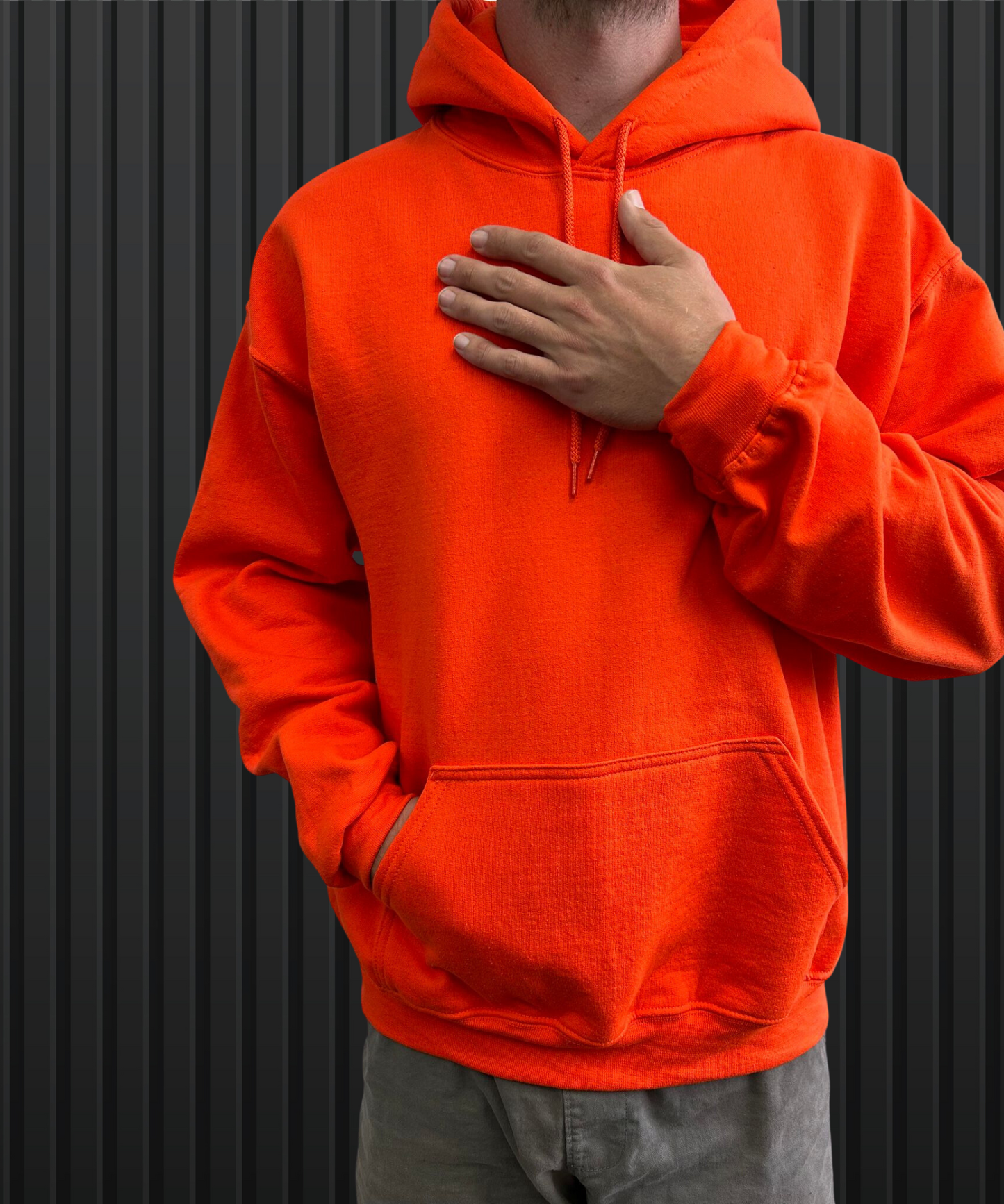 Coton ouaté de couleur avec capuchon  (Kangourou/Hoodie)