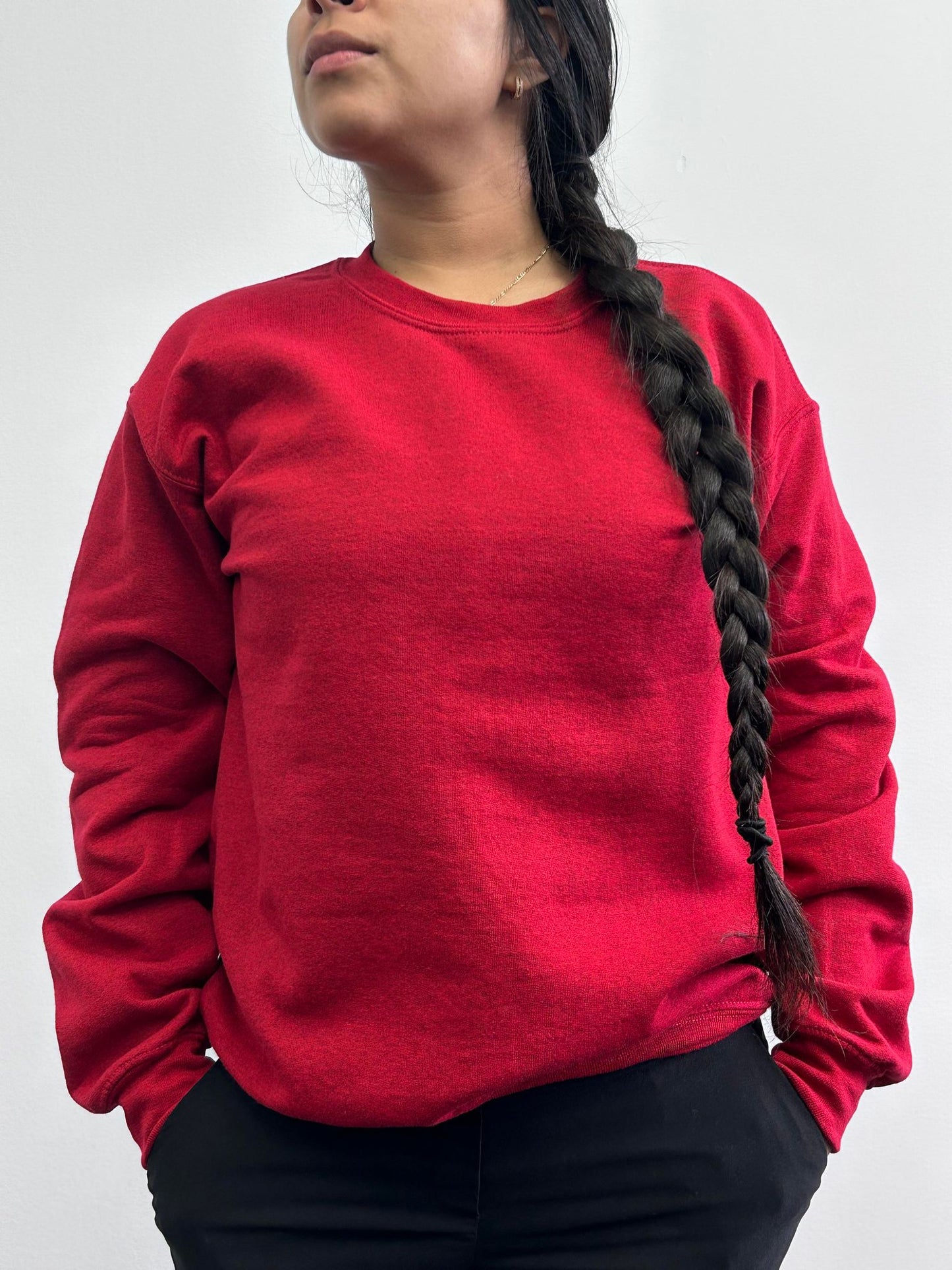 Chandail coton ouaté à col rond (crewneck)